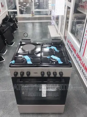 Von Standing Cooker 3 Gas + 1 Electric - Grey 55*60 Electric Oven