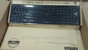 Arteck 2.4G Wireless Keyboard Stainless Steel Ultra Slim