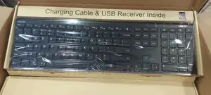 Arteck 2.4G Wireless Keyboard Stainless Steel Ultra Slim
