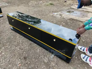 Glass Top Black Tv Stand