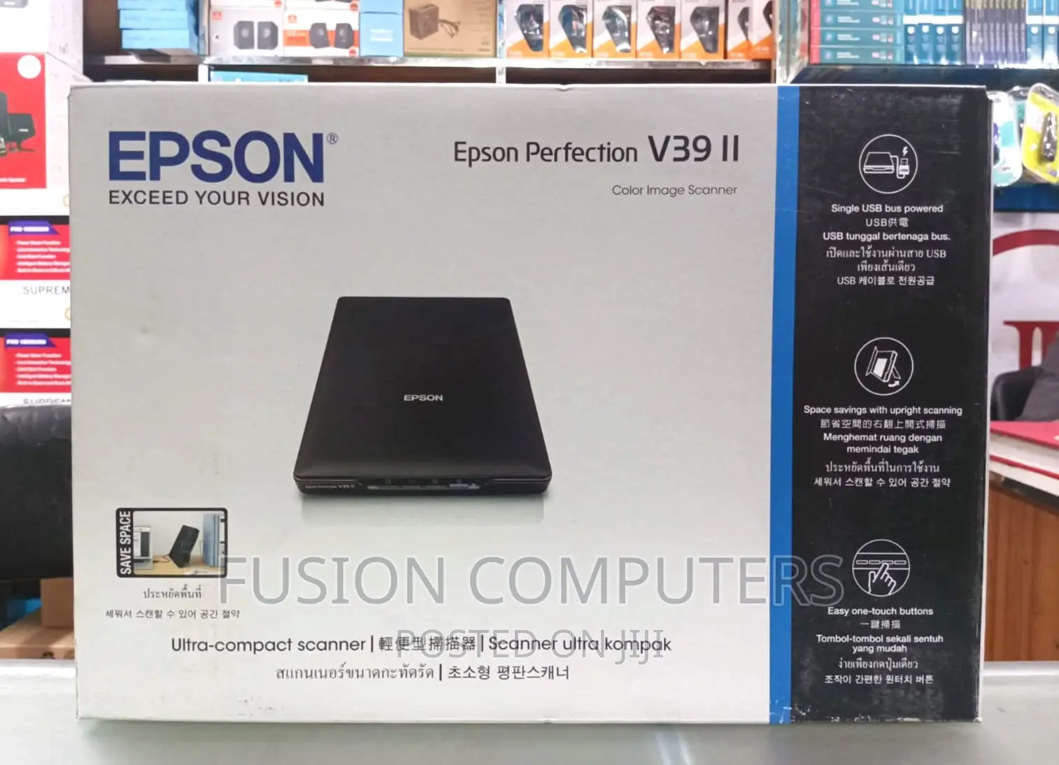 Epson Perfection V39 II Photo and Document Flatbed Scanner