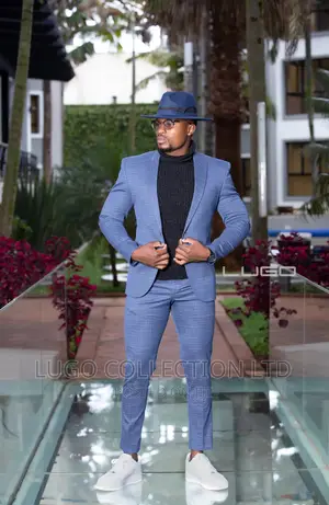 Men’S Suits.Custom Made Blue Slim Fit Suits