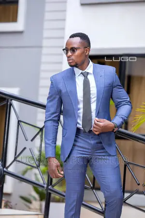 Suits.Checked Blue Suit