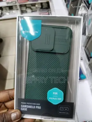 iPhone 15 Pro NILLKIN Camshield Pro PC Phone Case - Green