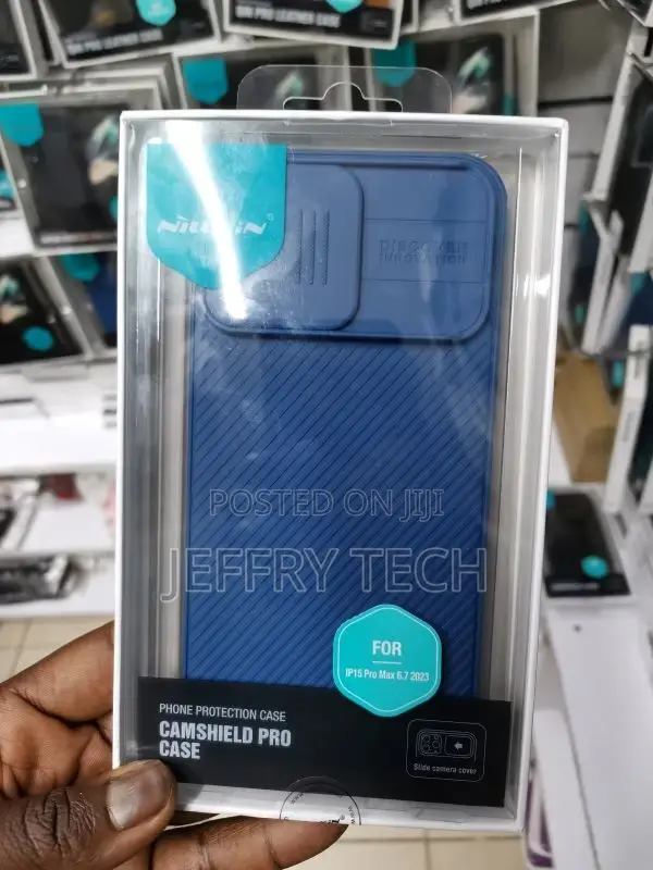 iPhone 15 Pro Max NILLKIN Camshield Pro PC Phone Case - Blue