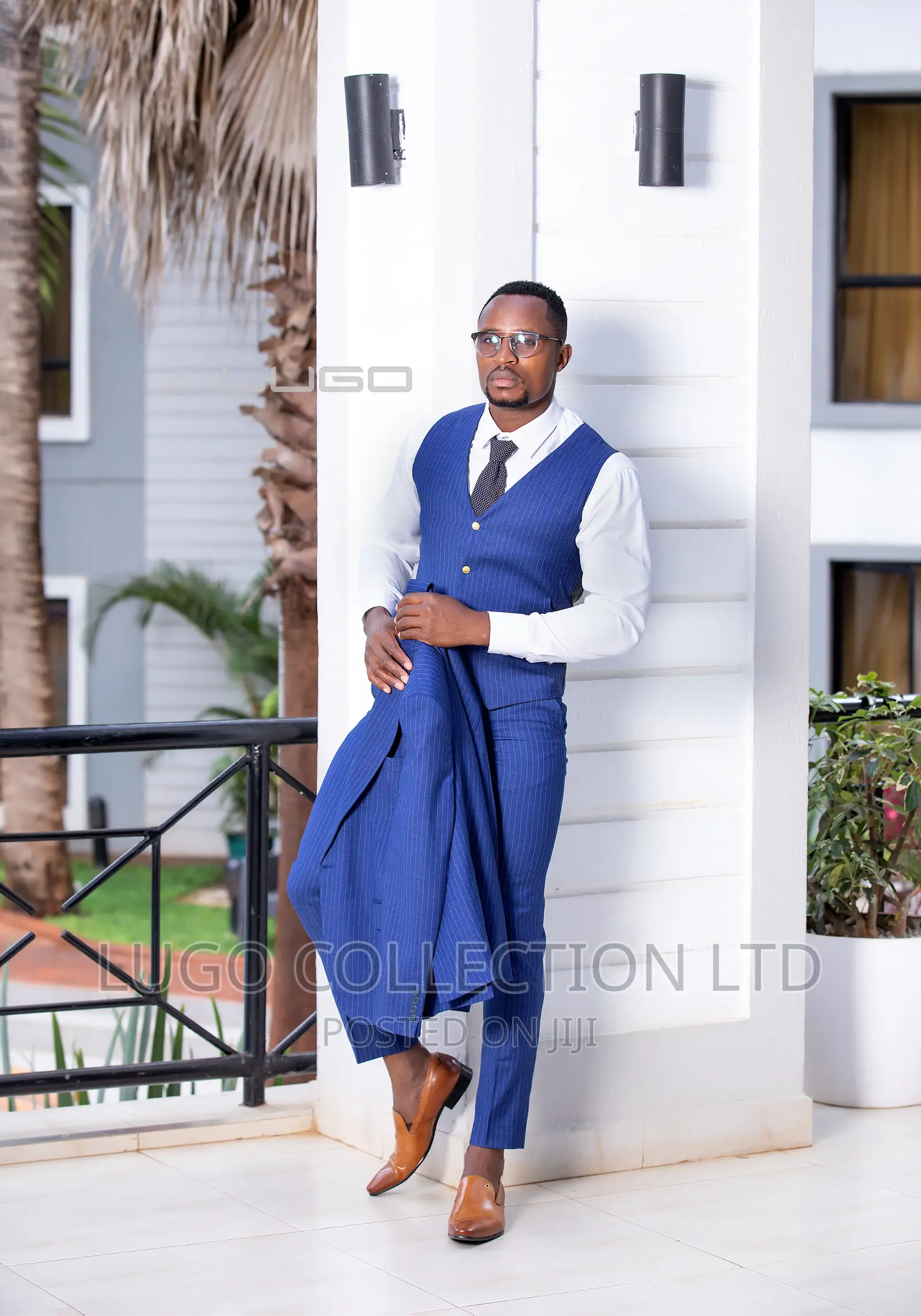 3pc Mens Suits.Pinstripe Three-piece Suit
