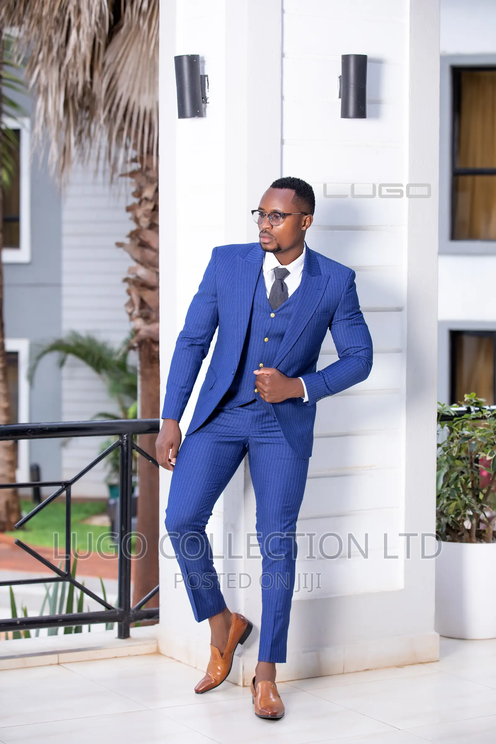 3pc Mens Suits.Pinstripe Three-piece Suit