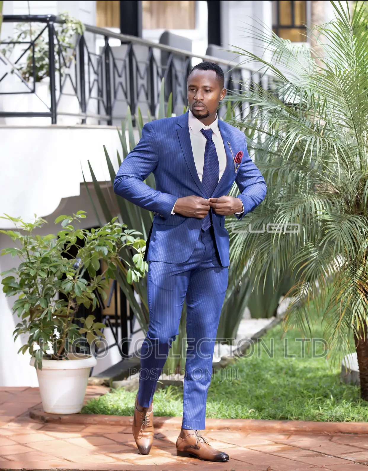 Mens Suit.Pinstripe Suit