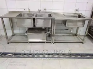 Modern Commercial Sink Double and Single Bowl.