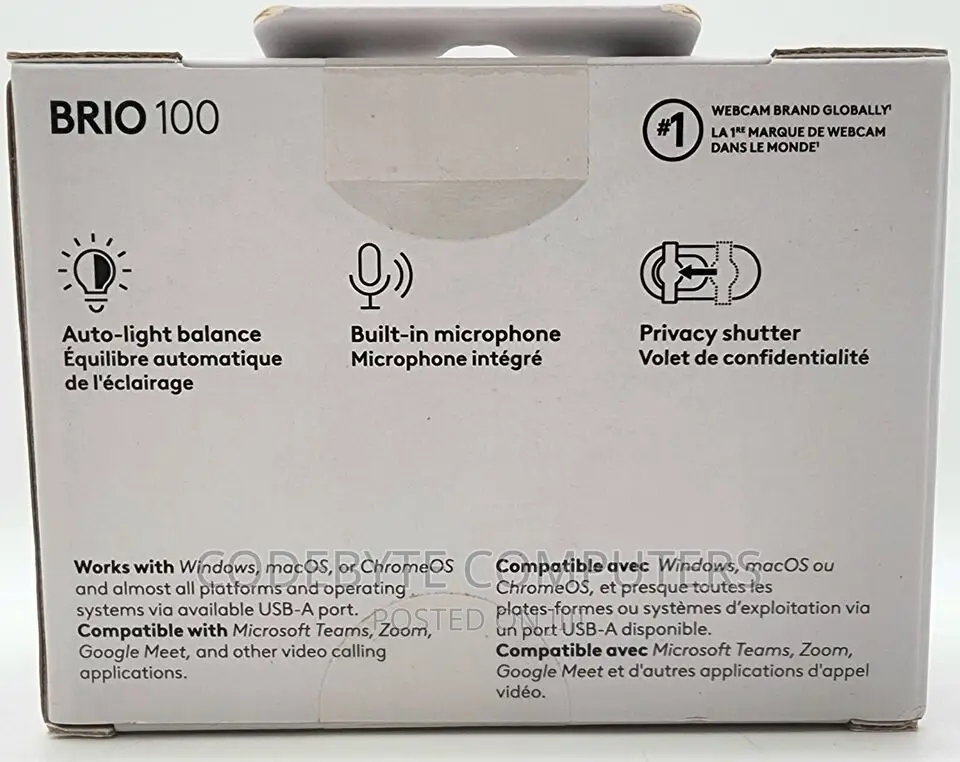 Logitech Brio 100 Full Hd Webcam