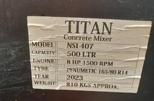 Titan -Concrete Mixer 500litres