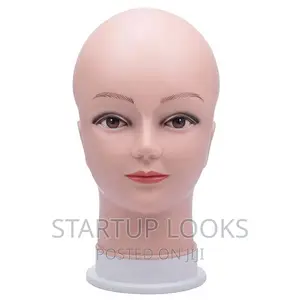 Dummy Mannequin Head Bald Rubber