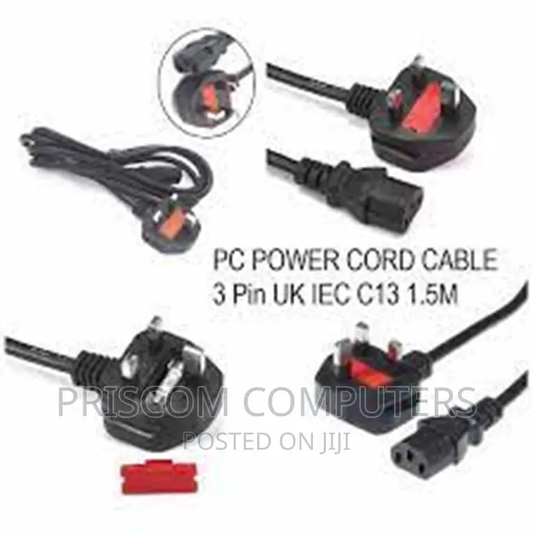 Computer Power Cables UK Power Cord Cable Pc Laptop Computer