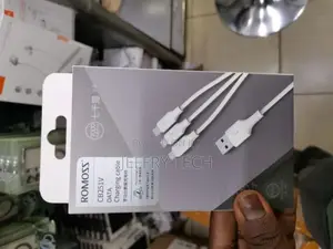 ROMOSS 3 in 1 USB Cable for iPhone Micro USB Type C Cable Fo
