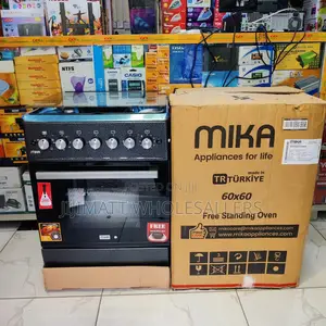 *Mika Standing Cooker 3G+1E, 60*60cm, Electric Oven,
