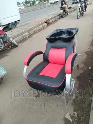 Sink Chair, Red and Black.