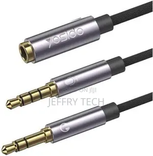 YESIDO YAU29 3.5mm 2 Male to 1 Female Headphone Mic Adapter