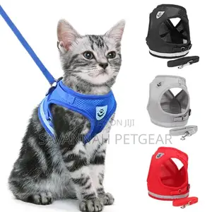 Step-in Soft Vest Cat Harness + Leash