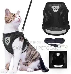 Step-in Soft Vest Cat Harness + Leash