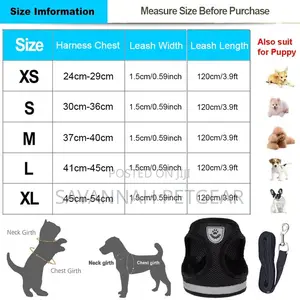 Step-in Soft Vest Cat Harness + Leash