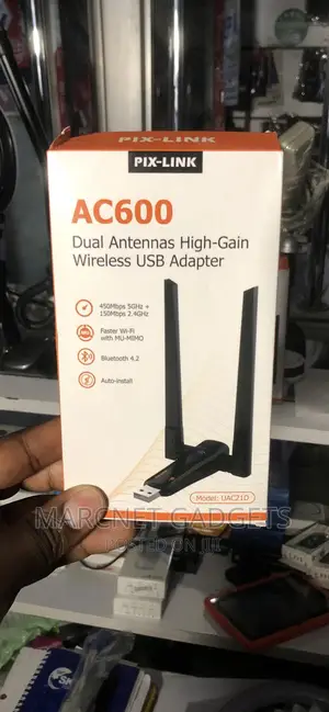 Dual Antenna Dual Band Wifi + Bluetooth Wireless Adapter