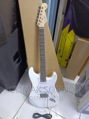 Electric Solo Guitar White  24 Frets