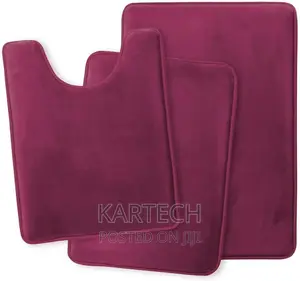 Memory Foam Bath Mat Set for Bathroom