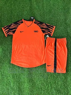 Yellow, Nike Football Uniform.