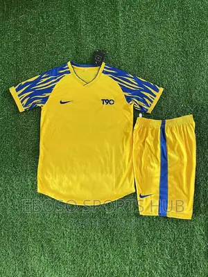 Yellow, Nike Football Uniform.