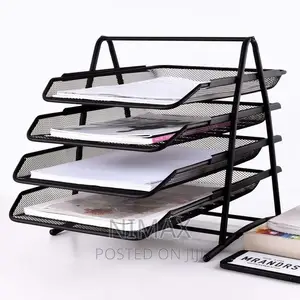 Office Tray 4 Tier / Mesh Desk Organizer