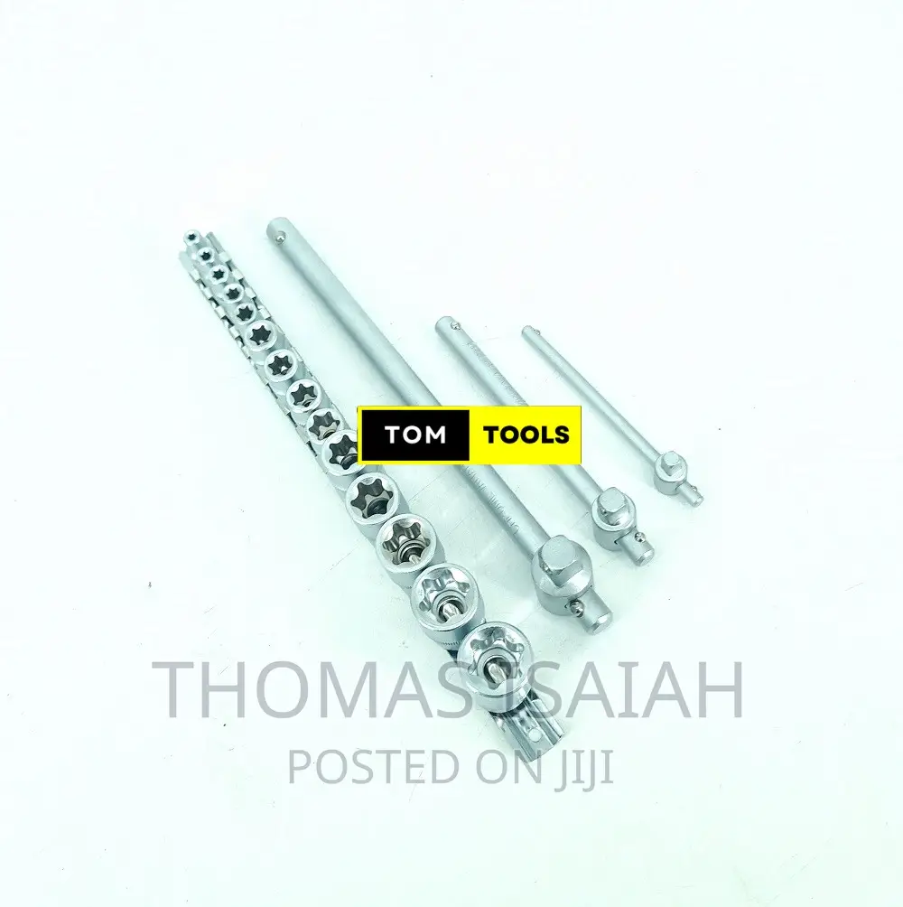 17PCS E Socket Torx Star Socket Set E4 to E24
