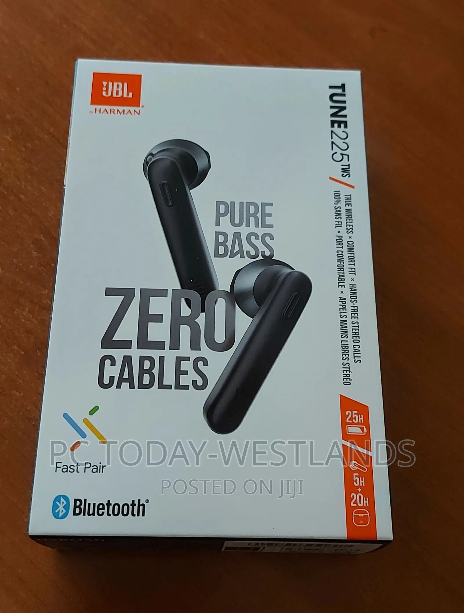 JBL Tune 225TWS True Wireless Earbud Headphones
