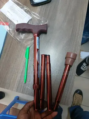 Foldable Walking Stick With Adjustable Height.
