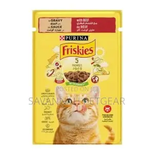 Purina Friskies With Beef in Gravy Cat Food -26 Pouches(85gm