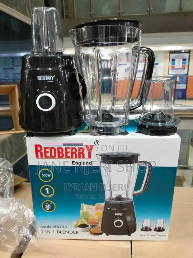 Red Berry 3 in 1 Blender