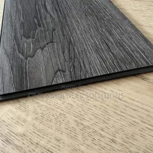 Striped Dark Grey Lvt Self Sticking Tile