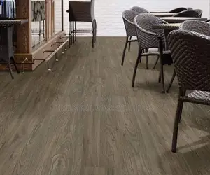 Striped Wood Brown Lvt Self Sticking Tile