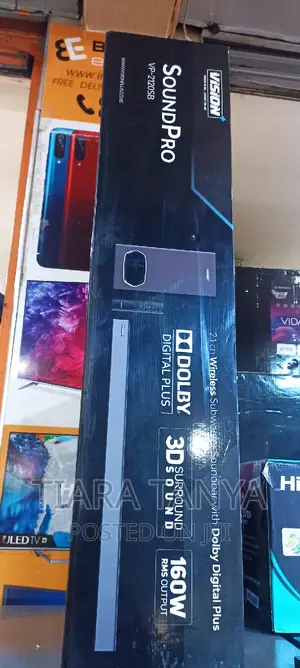 Vision Sound Bar 160W, 2.1CH, Bluetooth, Dolby Audio