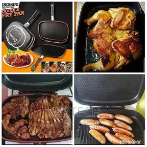 36 Dessini Double Grill Pan Black
