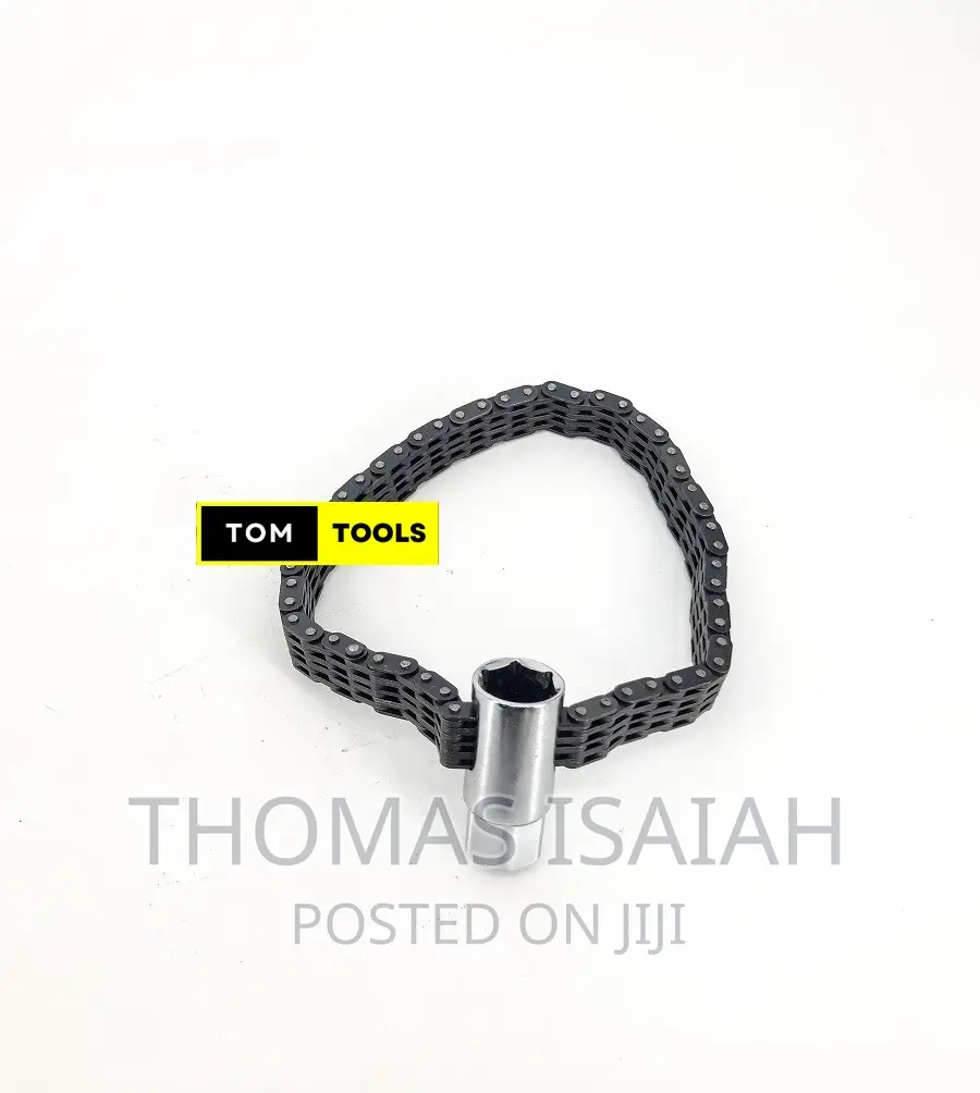 Flexible Pivoting Head Oil Filter Chain Wrench
