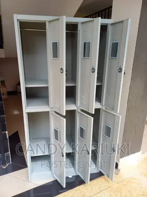 Spacious Staff Locker With 6 Compartments