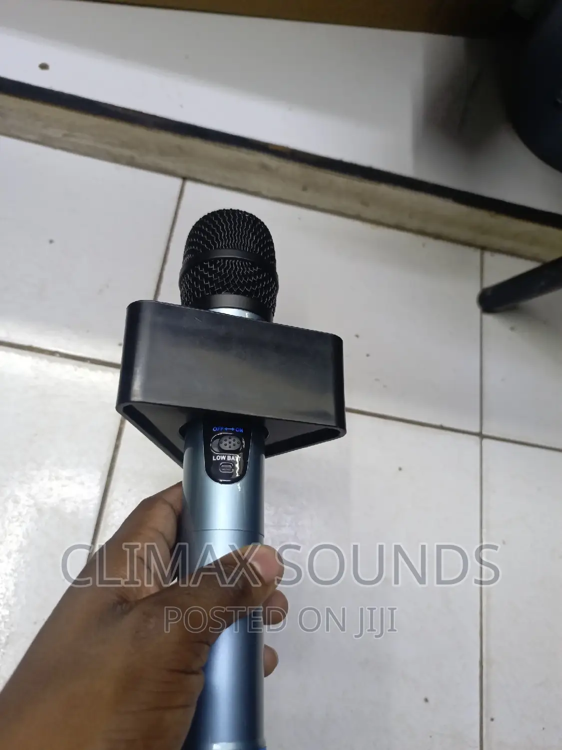 Black Microphone Flag Triangle