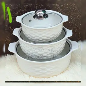 3 Pieces Ceramic Pots.