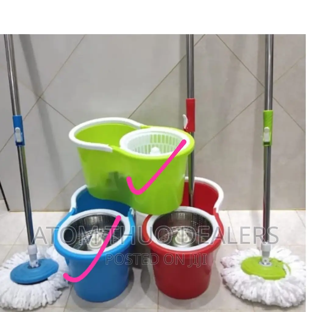 Metallic Spin Mop Available in Blue Green