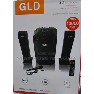 GLD 2.1 Sound Speaker System 12000W Gl-004+1 Year Warranty