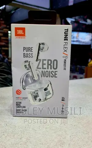 JBL Tune Flex Noise Cancelling Earbuds White