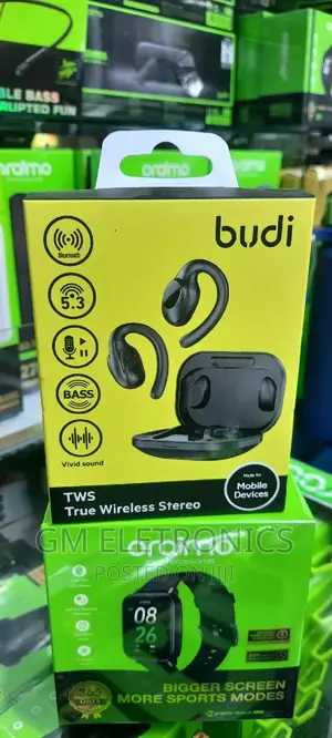 Budi TWS Wireless Stereo Earbuds.