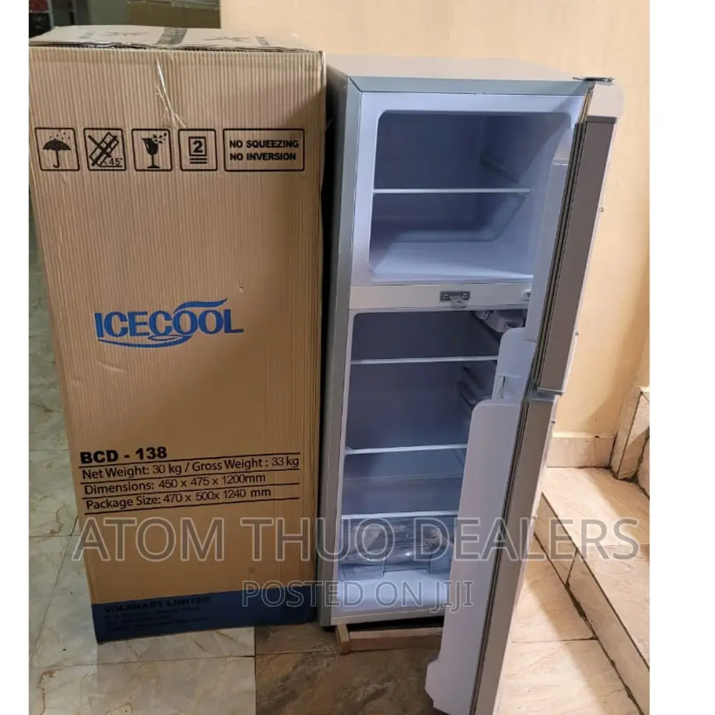 138 Litres Icecool Double Door Fridge