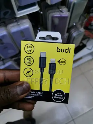 Budi 2.4A 1M USB-C to Lightning Cable