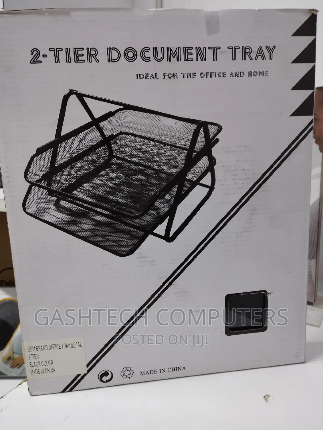 2-Tier Document Tray Metallic